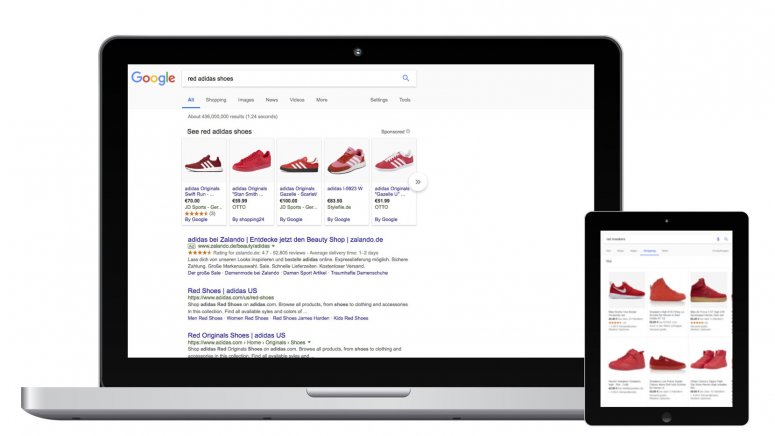 Google Shopping ads example
